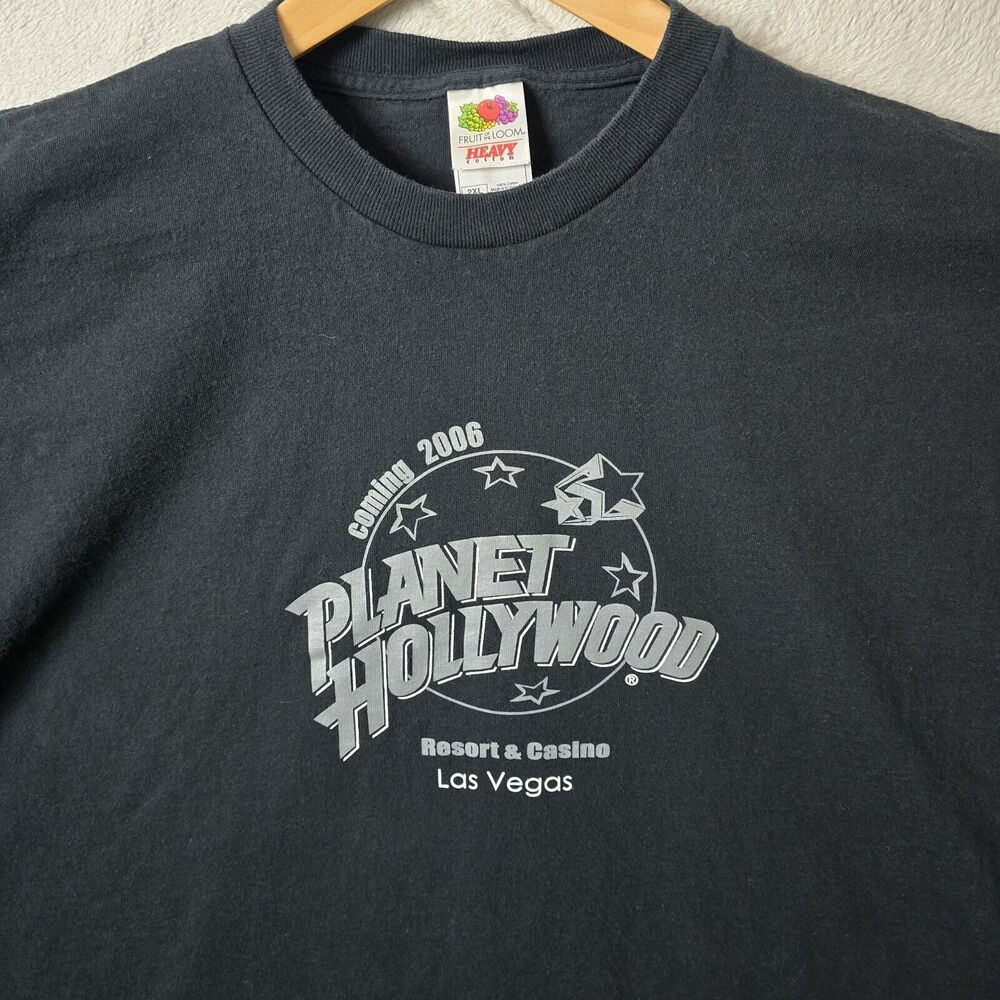 Vintage Planet Hollywood Las Vegas Coming 2006 Promo Men's Shirt Size XXL Y2K - Picture 3 of 6
